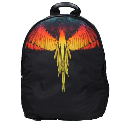 Marcelo Burlon Black Fabric Backpacks