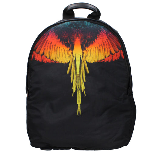 Marcelo Burlon Black Fabric Backpacks