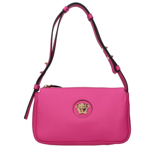 Versace Lederen Schoudertas Fuchsia Luxe Collectie