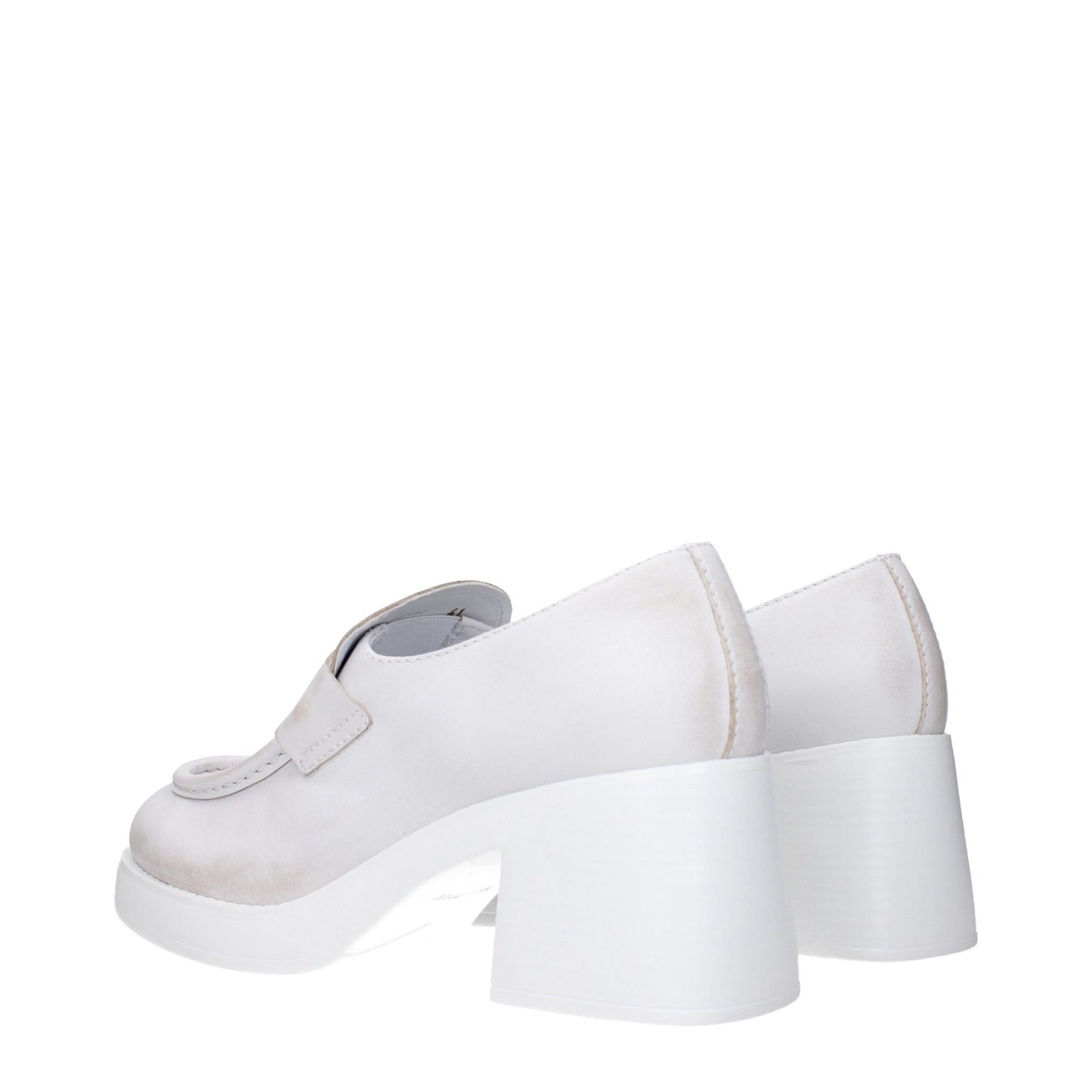 Miu Miu White Leather Brooch