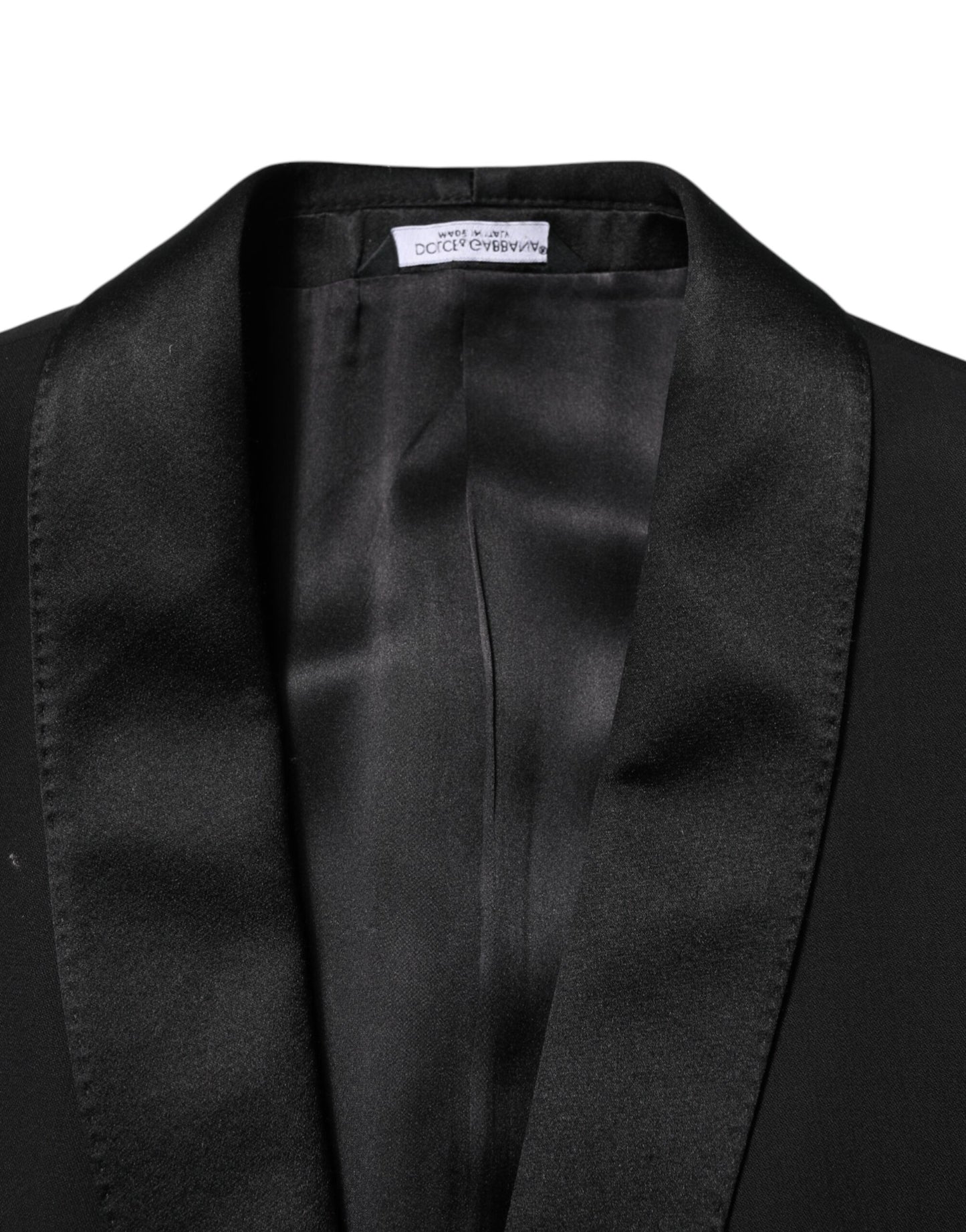 Dolce &amp; Gabbana Black Wool 3 Piece Single Breasted Suit