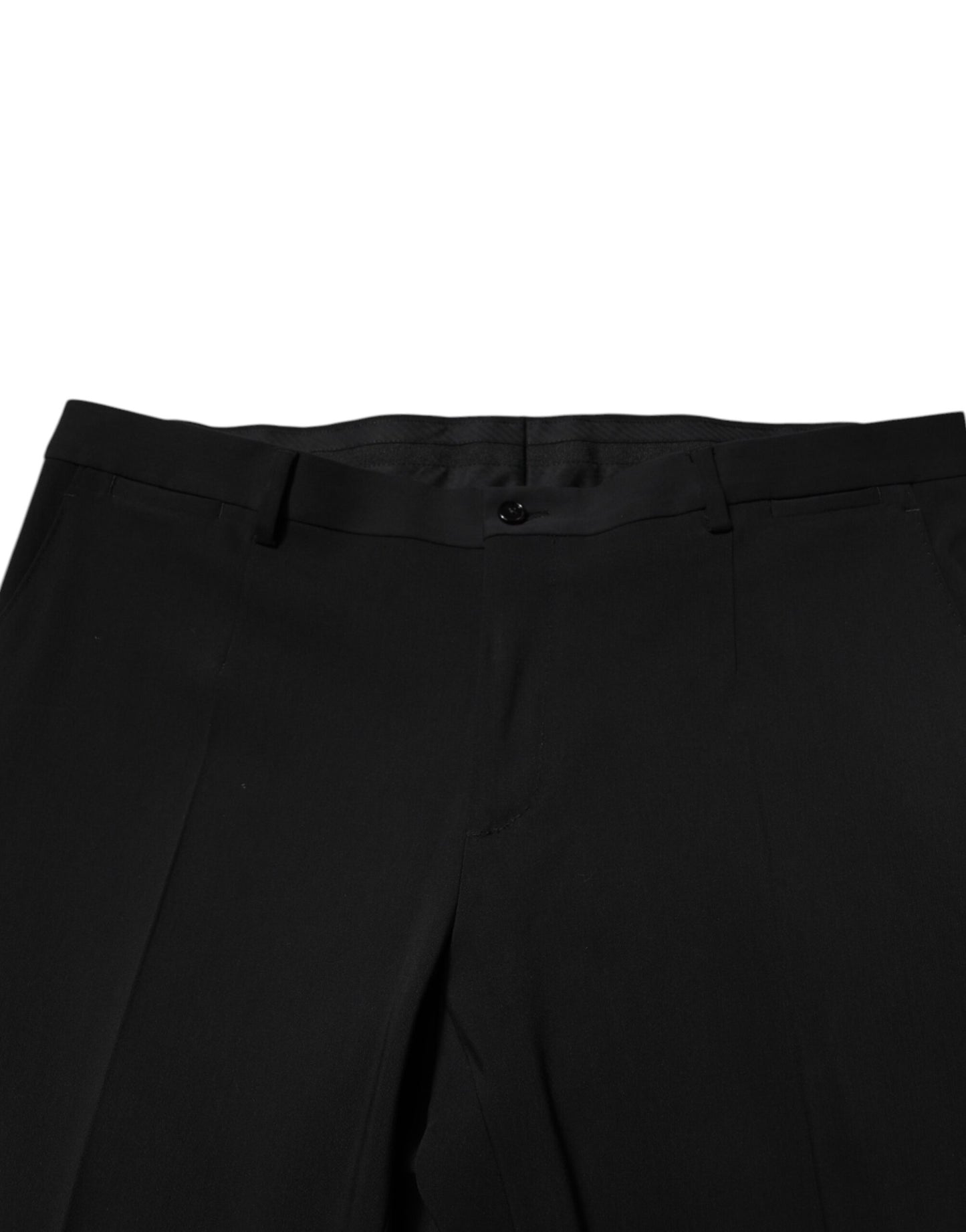 Dolce &amp; Gabbana Black Cotton Single Breasted 2 Piece Suit