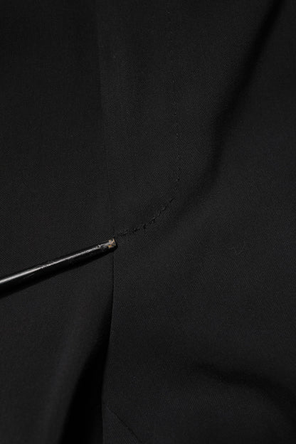 Dolce &amp; Gabbana Black Cotton Single Breasted 2 Piece Suit