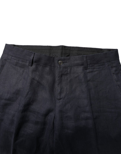 Dolce &amp; Gabbana Dark Blue Double Breasted 2 Piece Suit