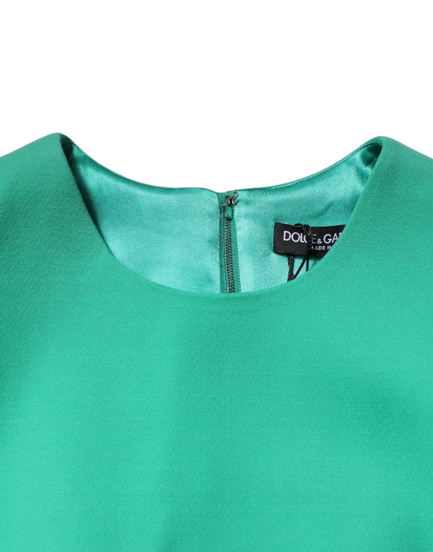 Dolce &amp; Gabbana Green Sleeveless Bodycon A-line Mini Dress