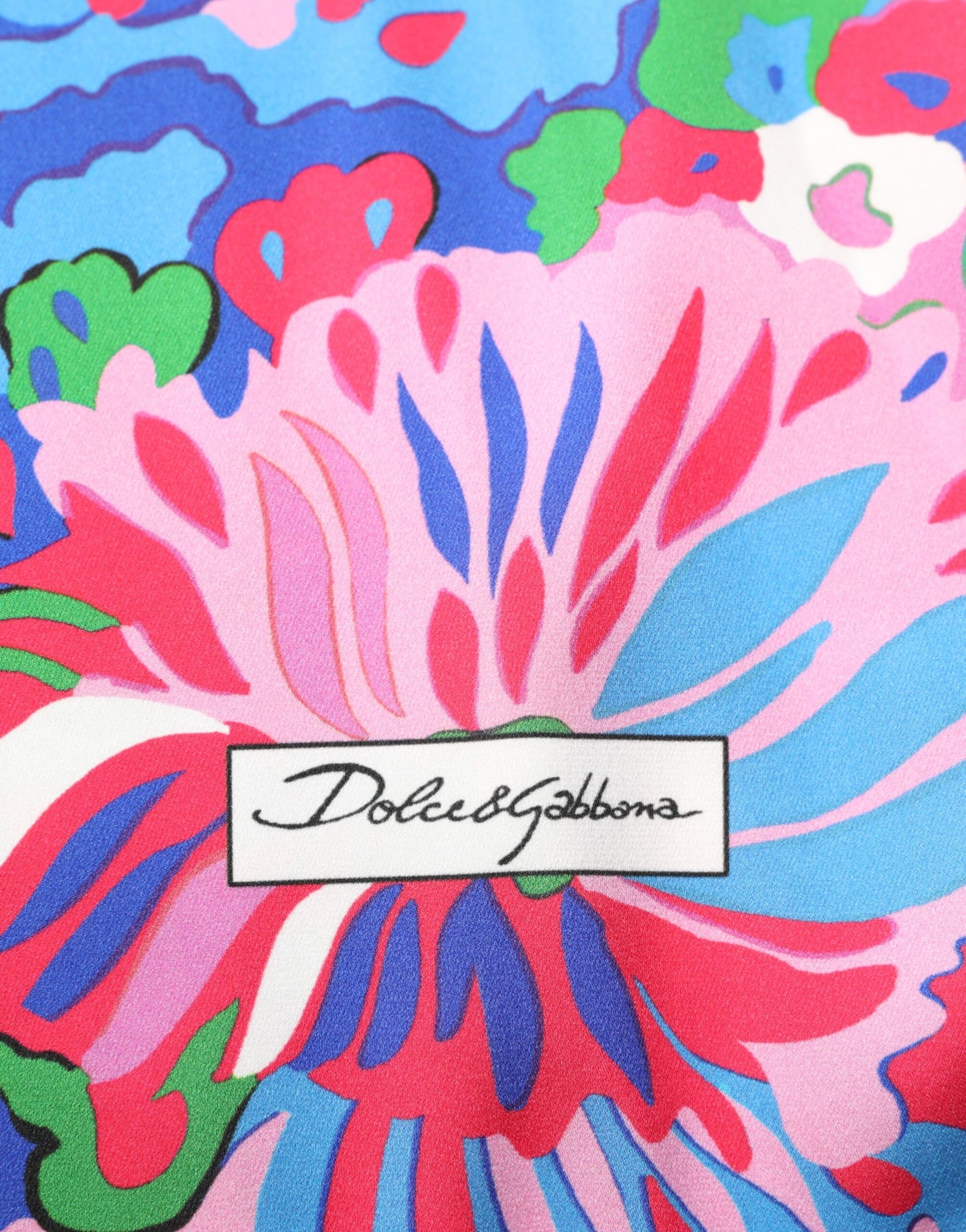 Dolce &amp; Gabbana Multicolor Floral Printed Tunic Blouse Top