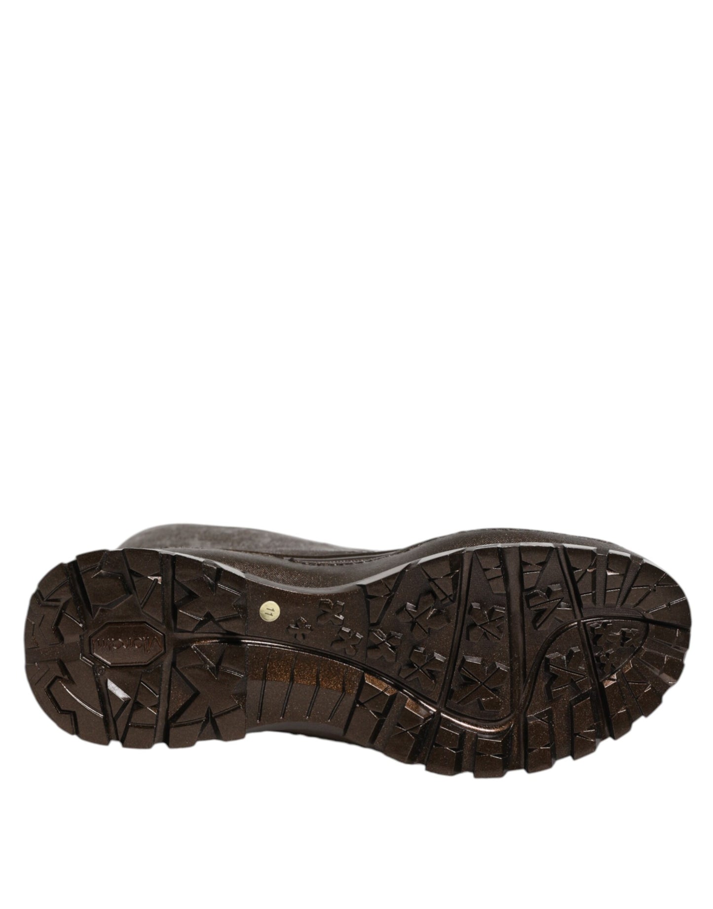 Dolce & Gabbana Metallic Brown Pull On Rain Boots Shoes by Dolce & Gabbana
