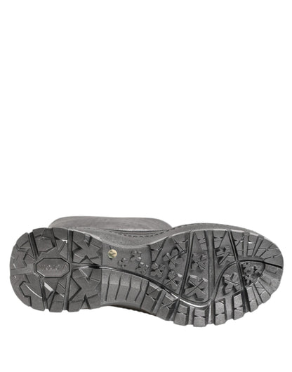 Dolce & Gabbana Metallic Silver Pull On Rain Boots Shoes by Dolce & Gabbana