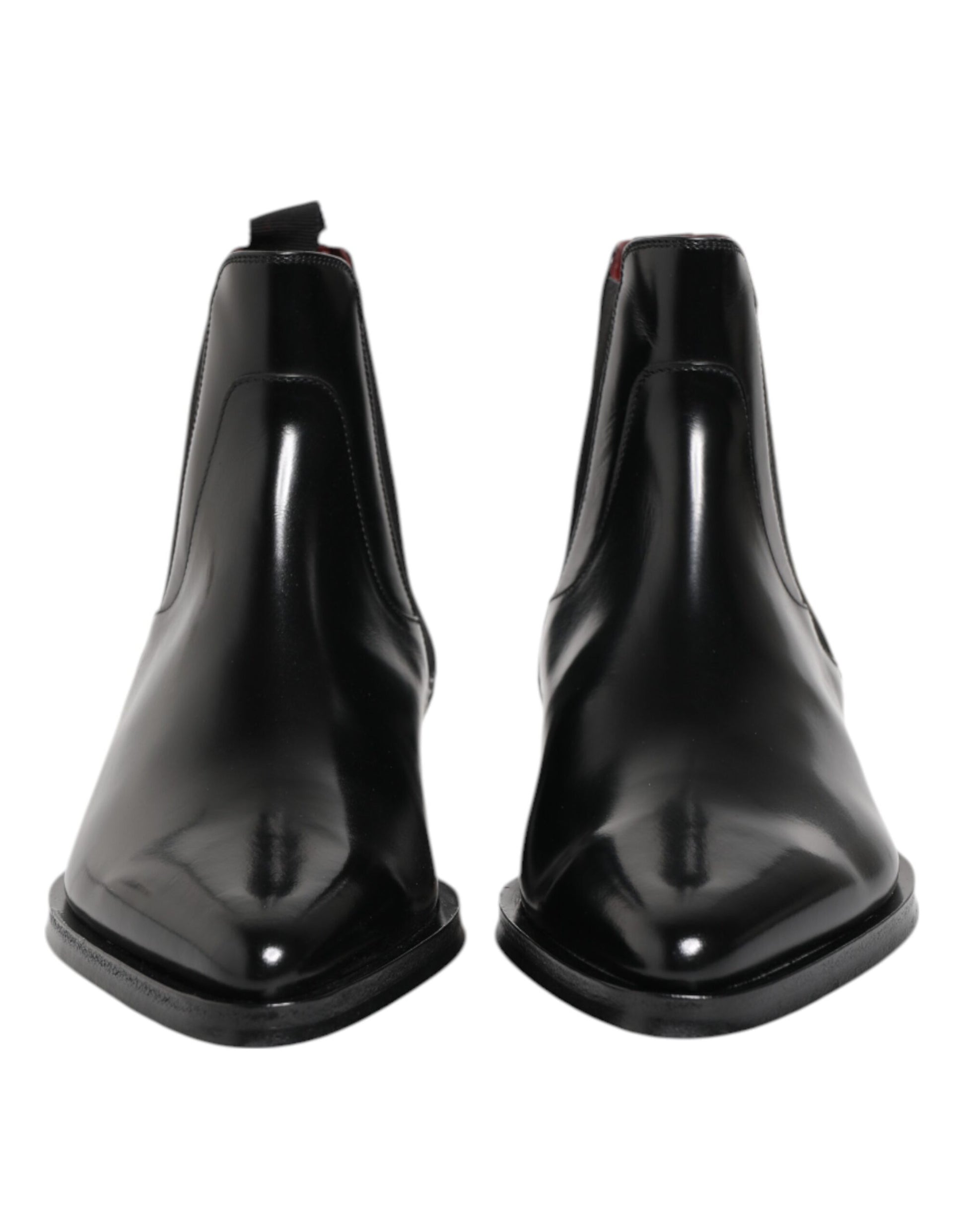 Dolce & Gabbana Black Leather MILLENIALS Mid Calf Boots Shoes by Dolce & Gabbana