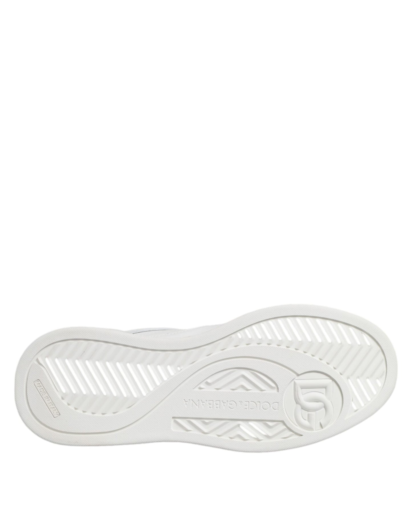 Dolce &amp; Gabbana White Miami Leather Low Top Sneakers Shoes