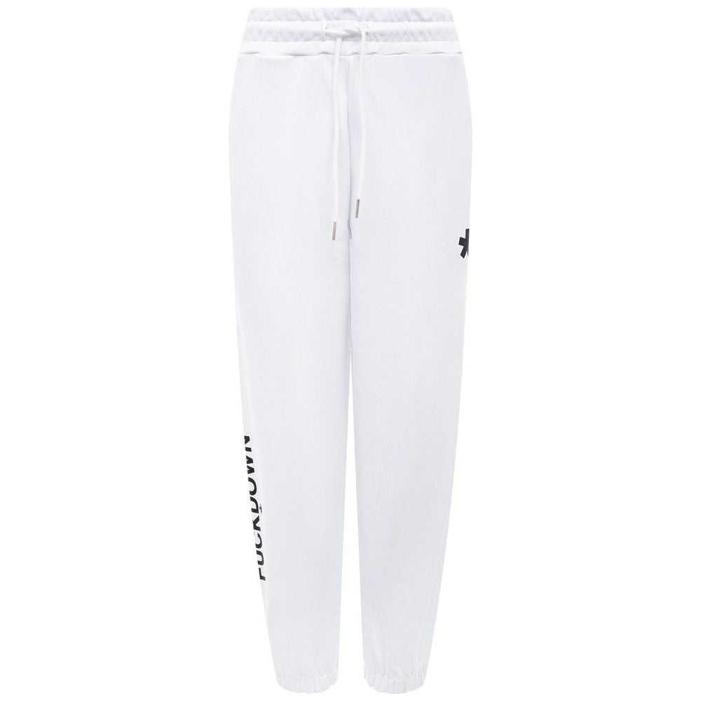 Comme Des Fuckdown White Cotton Jeans & Pant by Comme Des Fuckdown