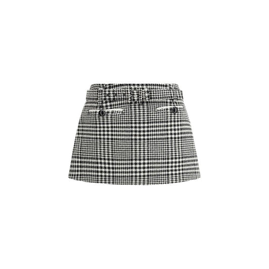 Self-Portrait Houndstooth wool Pants skirt