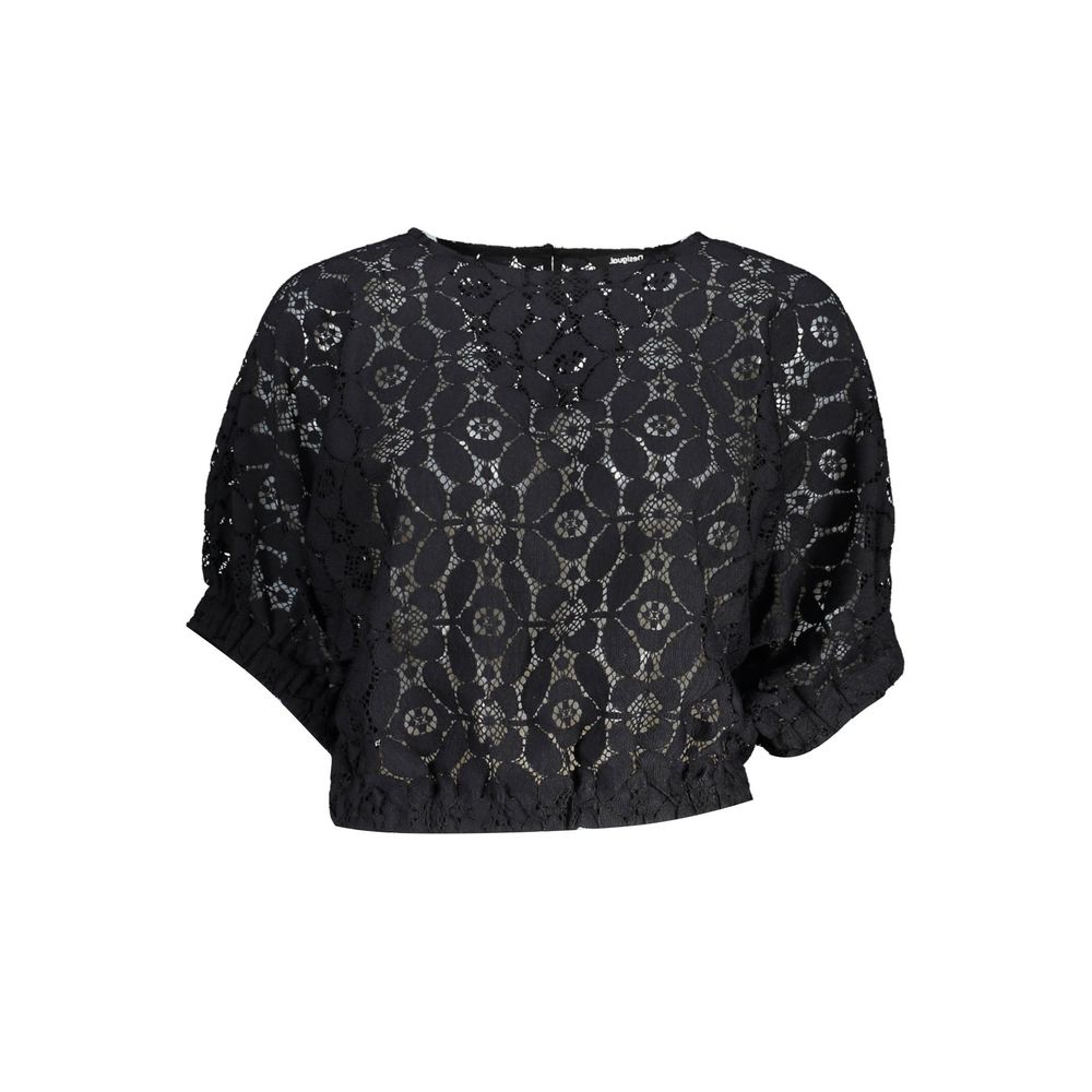 Desigual Black Polyester Tops &amp; T-Shirt