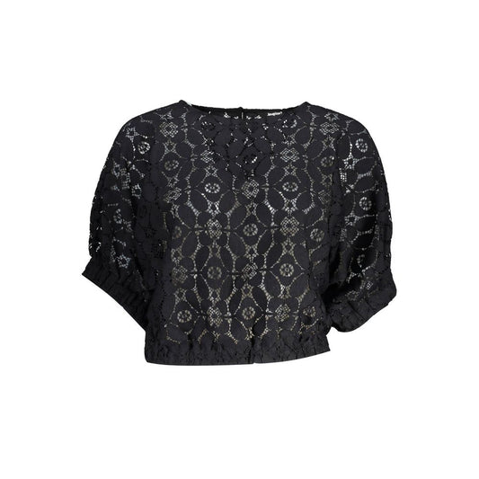 Desigual Black Polyester Tops &amp; T-Shirt
