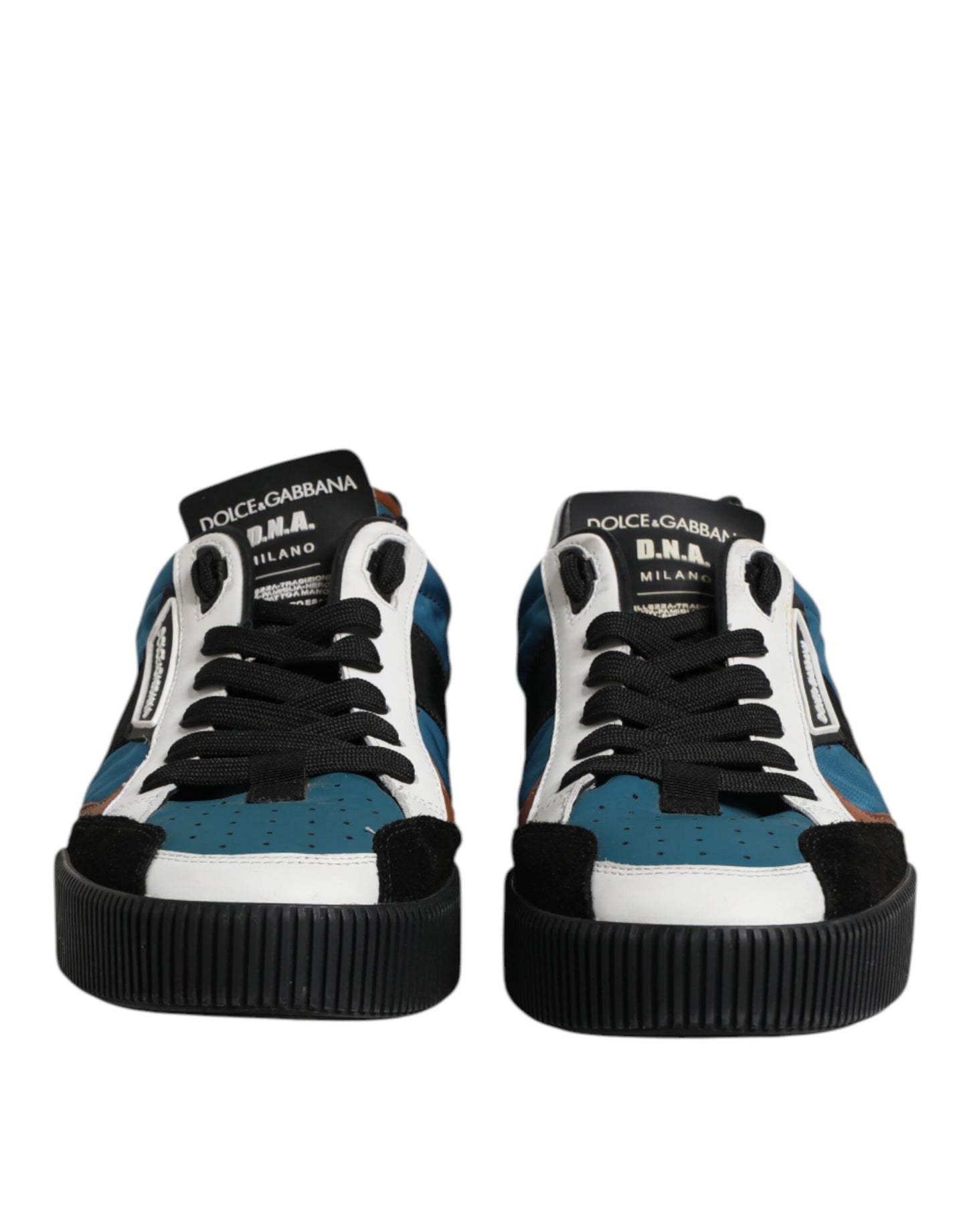 Dolce &amp; Gabbana Multicolor Lace Up Low Top Sneakers Shoes