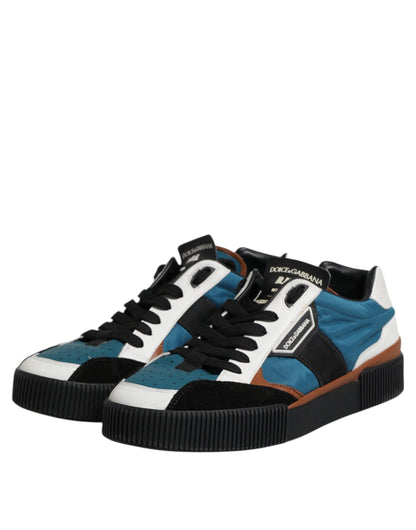 Dolce &amp; Gabbana Multicolor Lace Up Low Top Sneakers Shoes