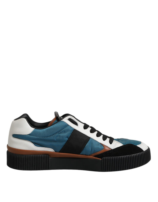 Dolce &amp; Gabbana Multicolor Lace Up Low Top Sneakers Shoes