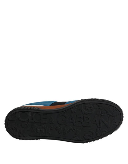 Dolce &amp; Gabbana Multicolor Lace Up Low Top Sneakers Shoes