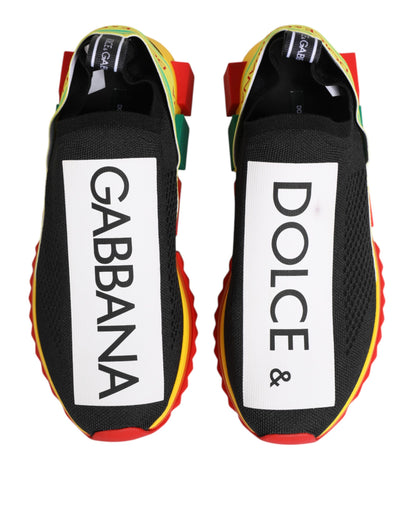 Dolce &amp; Gabbana Multicolor Low Top SORRENTO Men Sneakers Shoes