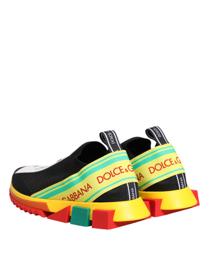 Dolce &amp; Gabbana Multicolor Low Top SORRENTO Men Sneakers Shoes