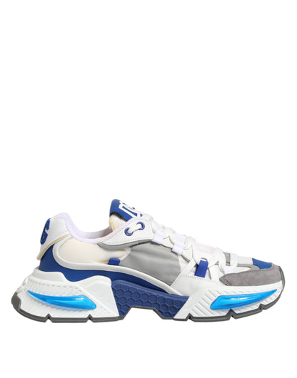 Dolce &amp; Gabbana Blue White AIRMASTER Low Top Sneakers Shoes