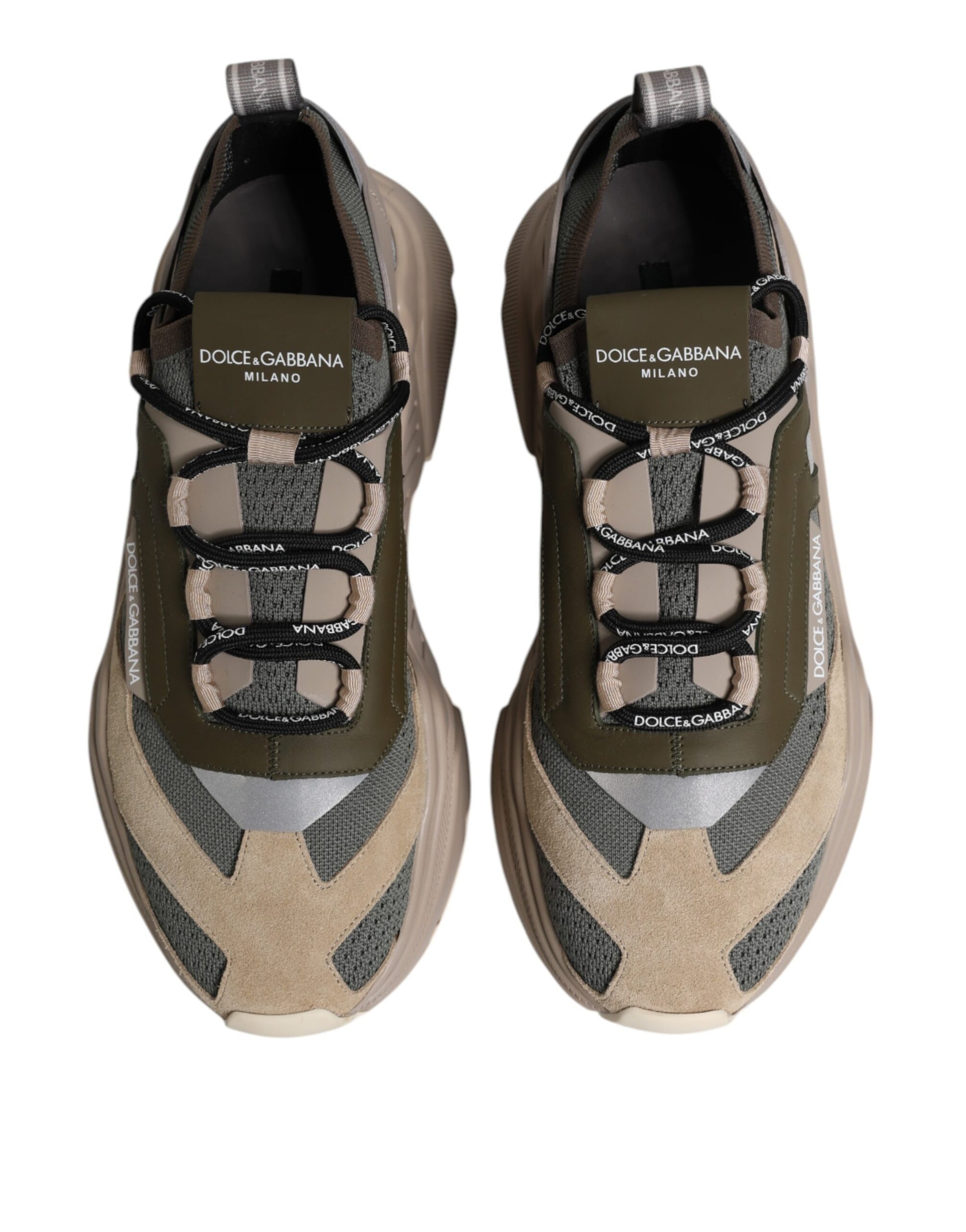 Dolce & Gabbana Multicolor Daymaster Low Top Sneakers Shoes by Dolce & Gabbana