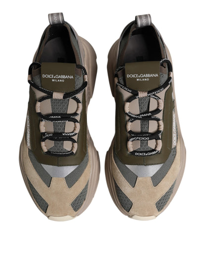 Dolce & Gabbana Multicolor Daymaster Low Top Sneakers Shoes by Dolce & Gabbana