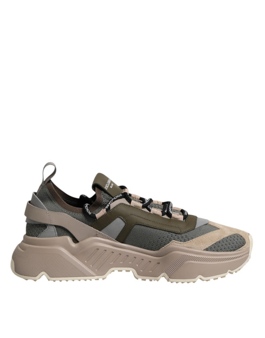 Dolce & Gabbana Multicolor Daymaster Low Top Sneakers Shoes by Dolce & Gabbana