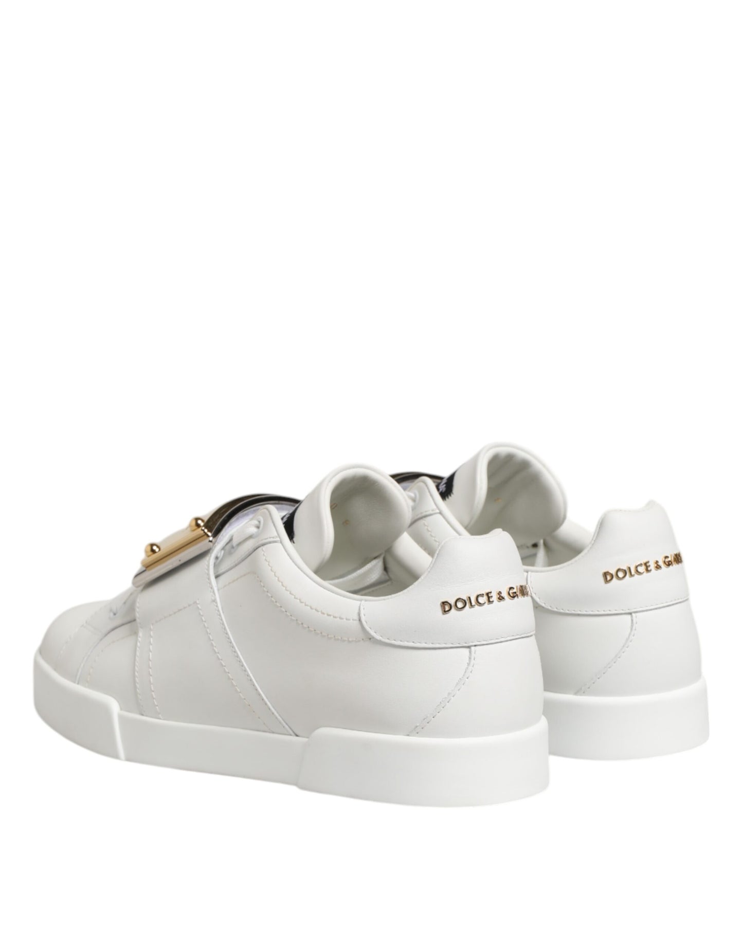Dolce & Gabbana Low Top Sneakers Kalfsleer Luxe – Wit
