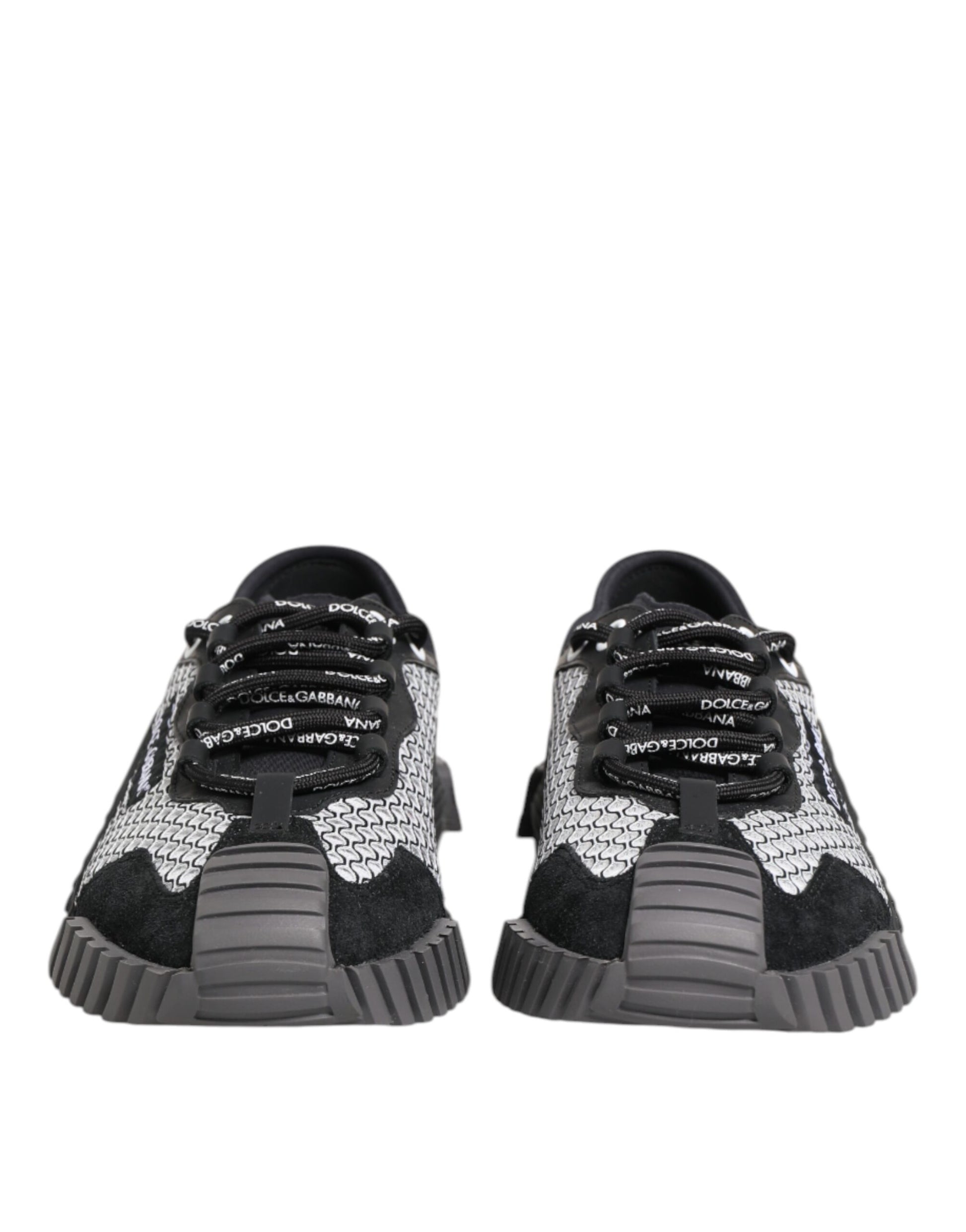 Dolce & Gabbana Multicolor Lace Up Low Top NS1 Sneakers Shoes by Dolce & Gabbana