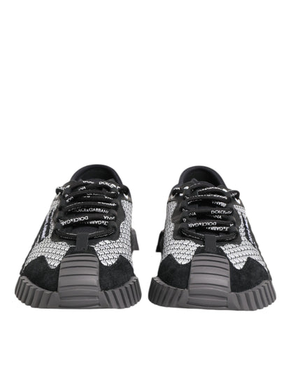 Dolce & Gabbana Multicolor Lace Up Low Top NS1 Sneakers Shoes by Dolce & Gabbana