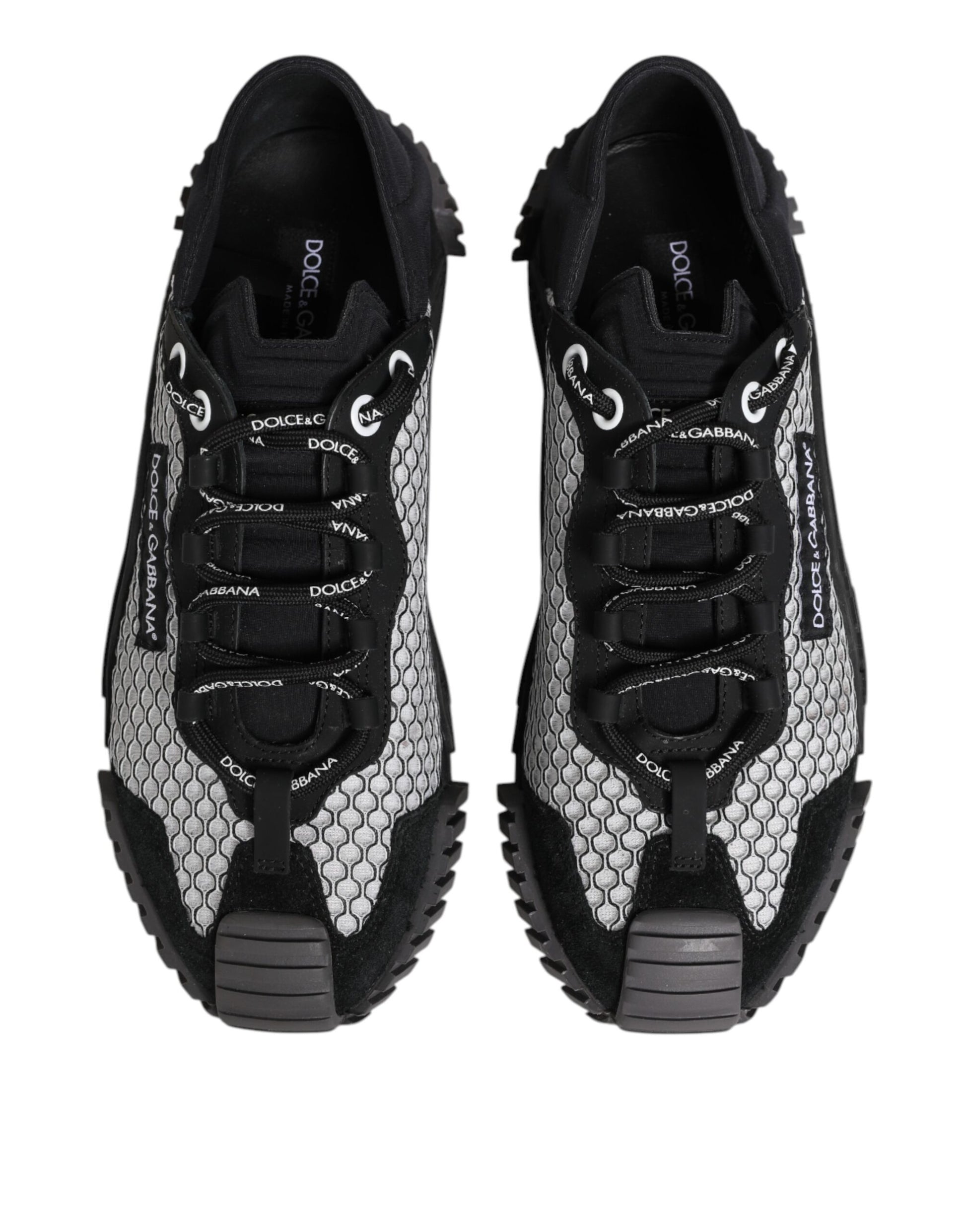 Dolce & Gabbana Multicolor Lace Up Low Top NS1 Sneakers Shoes by Dolce & Gabbana