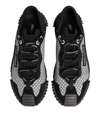 Dolce & Gabbana Multicolor Lace Up Low Top NS1 Sneakers Shoes by Dolce & Gabbana