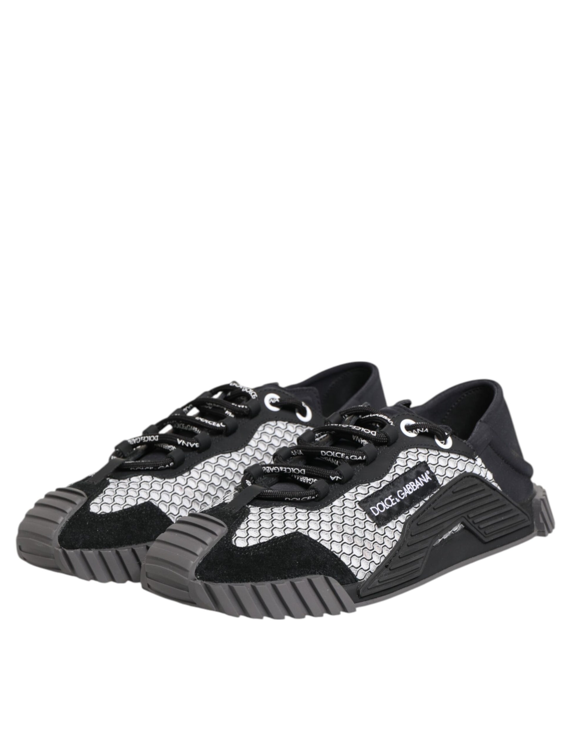 Dolce & Gabbana Multicolor Lace Up Low Top NS1 Sneakers Shoes by Dolce & Gabbana