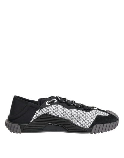Dolce & Gabbana Multicolor Lace Up Low Top NS1 Sneakers Shoes by Dolce & Gabbana