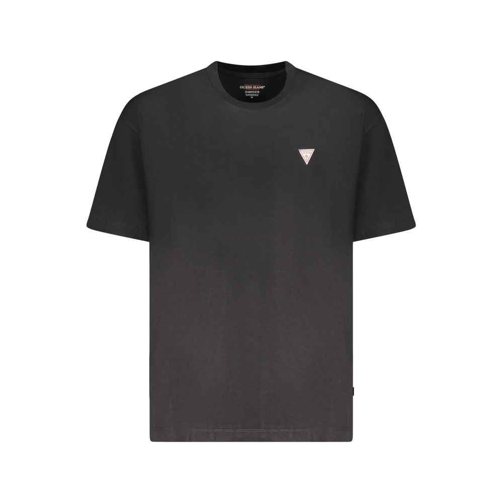 Guess Jeans Black Cotton Men T-Shirt