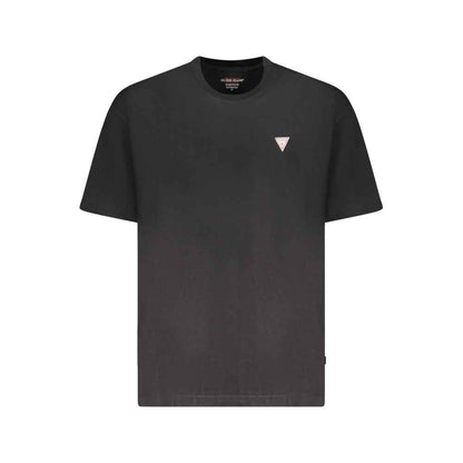 Guess Jeans Black Cotton Men T-Shirt