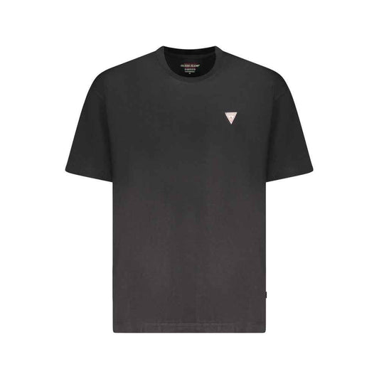 Guess Jeans Black Cotton Men T-Shirt