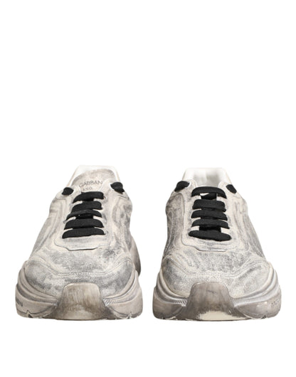 Dolce & Gabbana White Daymaster Low Top Men Sneakers Shoes by Dolce & Gabbana