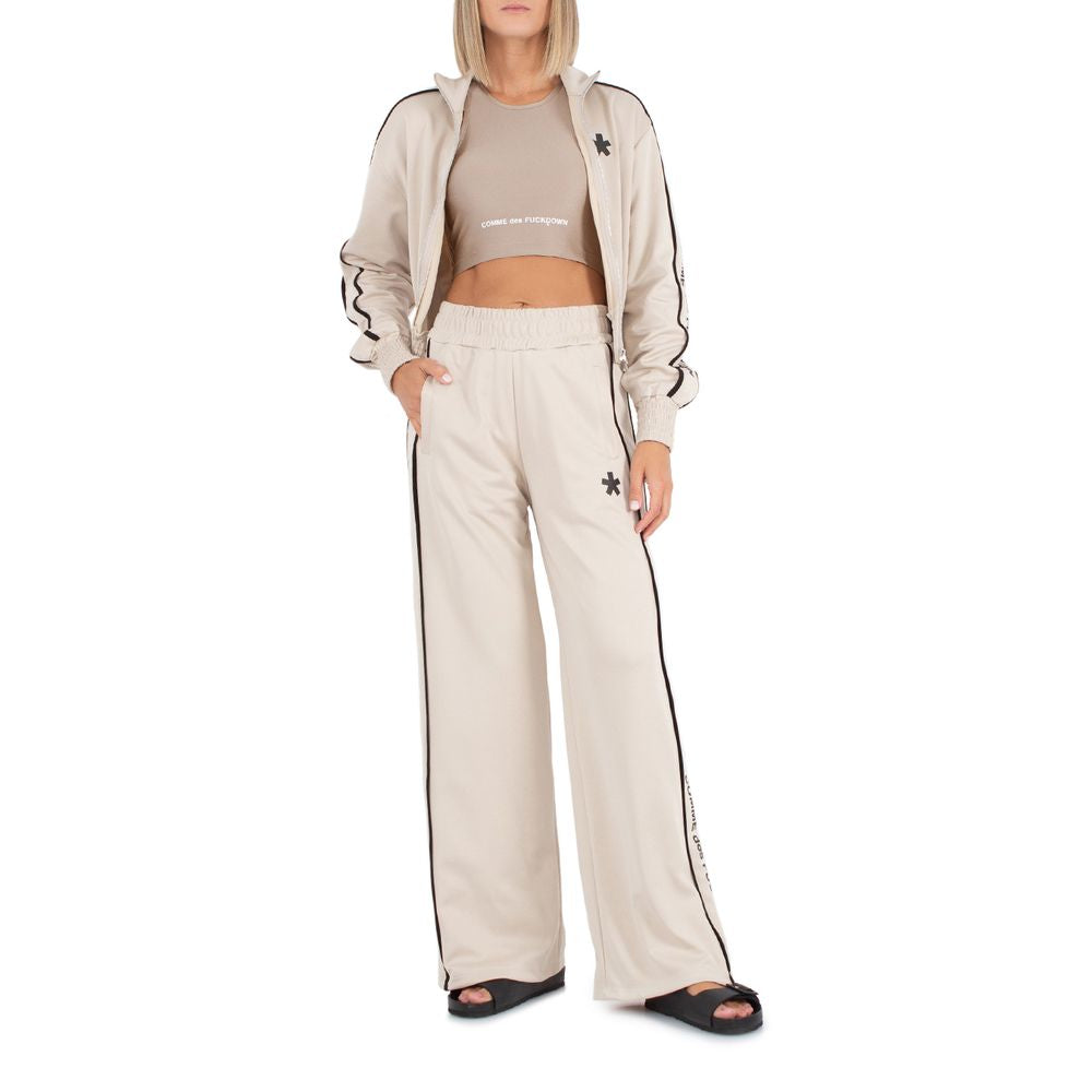 Comme Des Fuckdown Beige Cotton Jeans & Pant by Comme Des Fuckdown