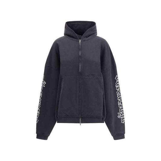Balenciaga Blackletter script motif Hoodie