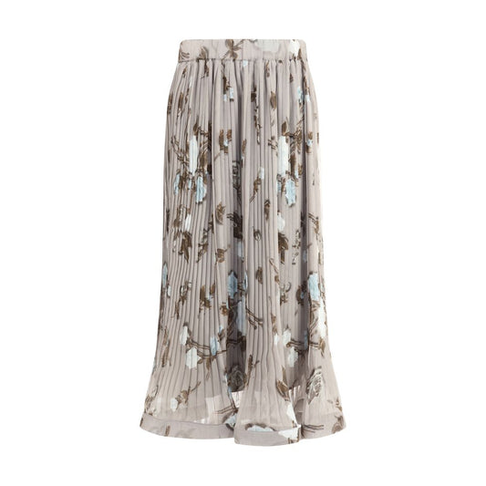 PAROSH Chiffon pleated Skirt