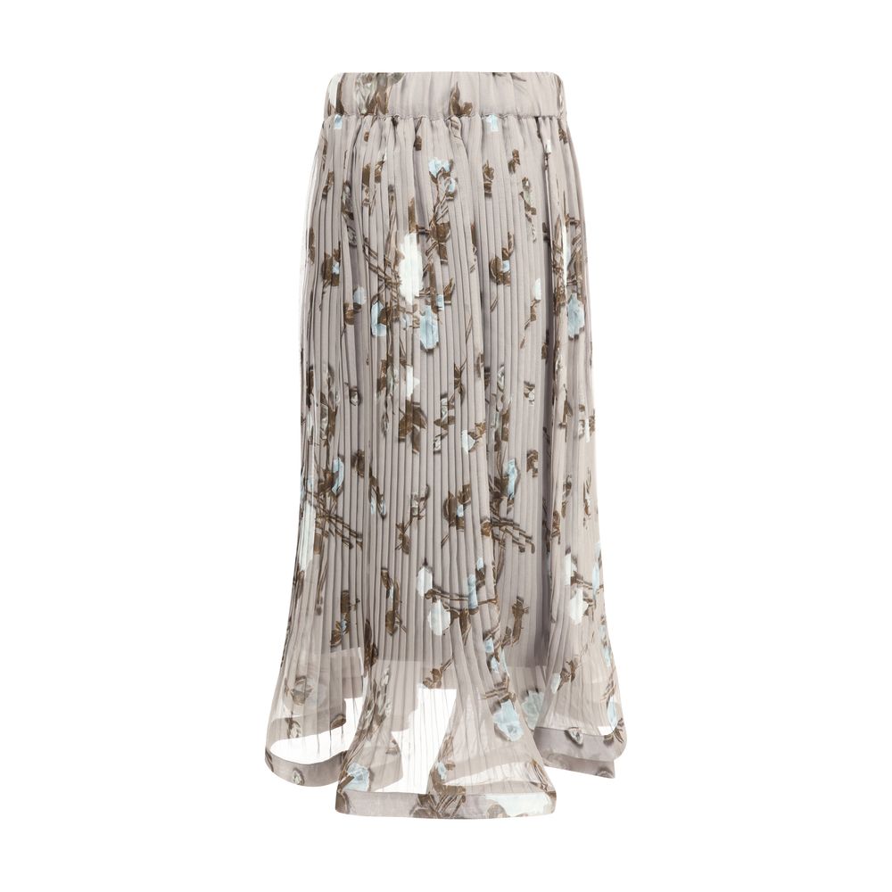 PAROSH Chiffon pleated Skirt