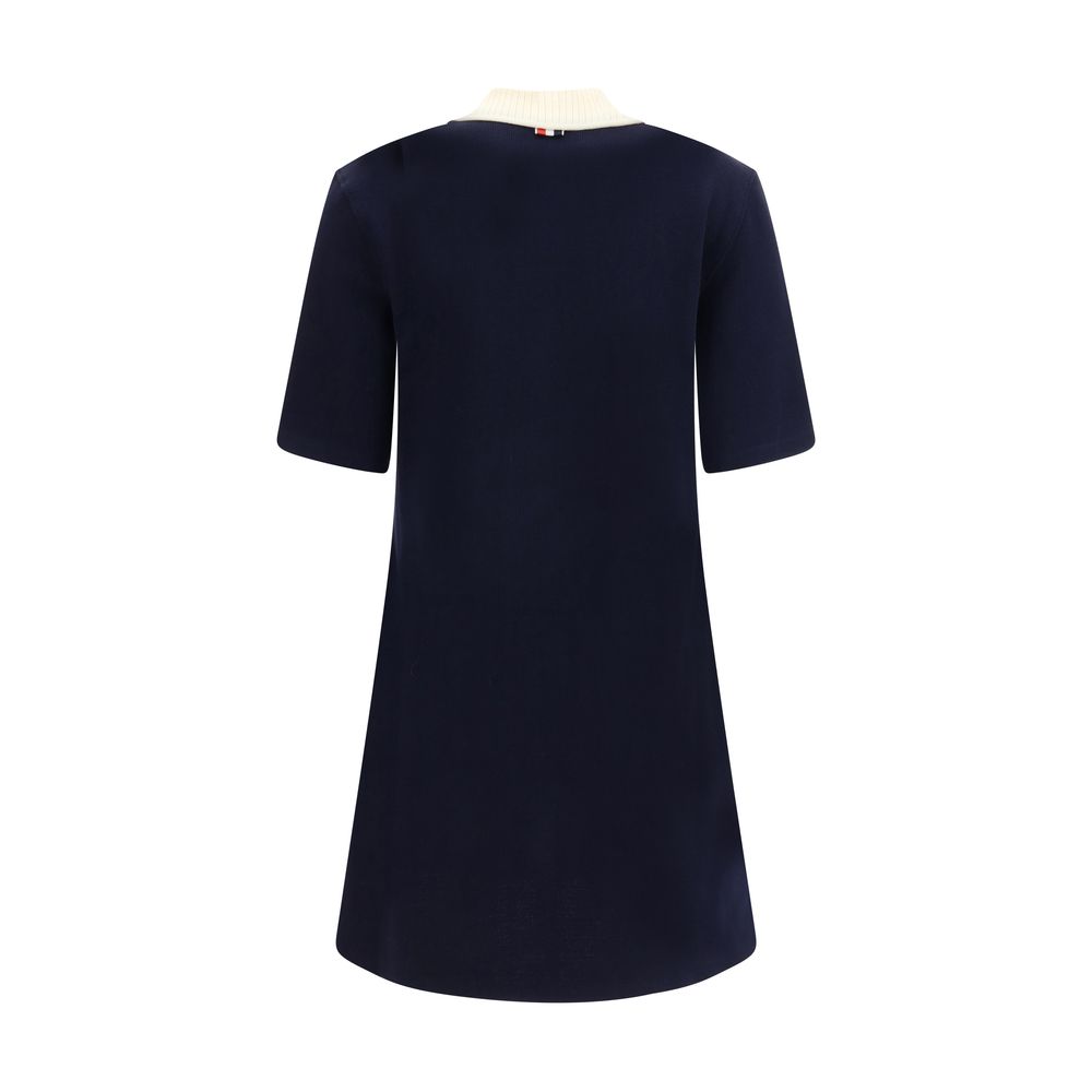 Thom Browne Short Polo Dress Ribbed Cotton Regular