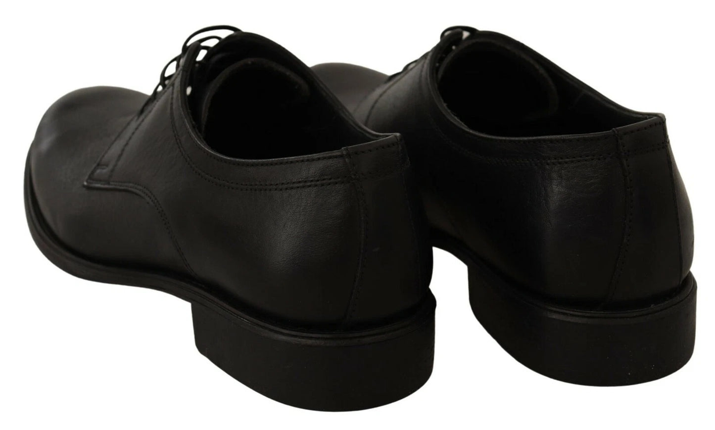 Dolce &amp; Gabbana Black Lace Up Leather Men Formal Derby Shoes