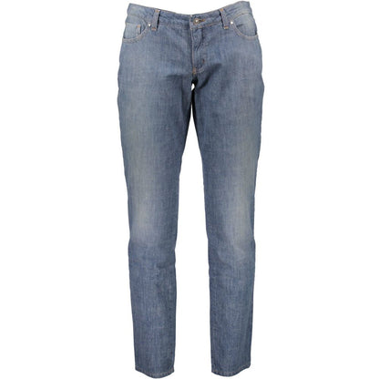 Costume National Blue Cotton Jeans &amp; Pant