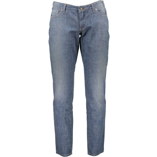 Costume National Blue Cotton Jeans &amp; Pant