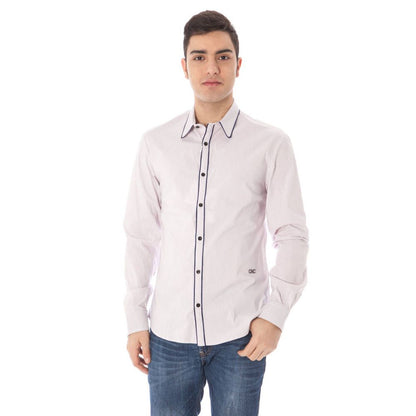 Costume National Pink Cotton Shirt by Costume National