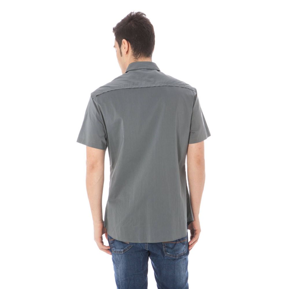 Costume National Gray Cotton Shirt by Costume National
