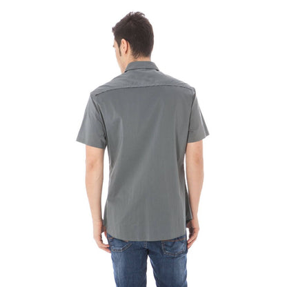 Costume National Gray Cotton Shirt by Costume National